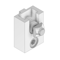 MODULAR SOLUTIONS ALUMINUM BRACKET 30 SERIES GUARD UNIT FIXING ANGLE W/HARDWARE